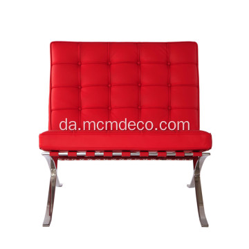 Moderne klassiske møbler Barcelona læder lounge stol
